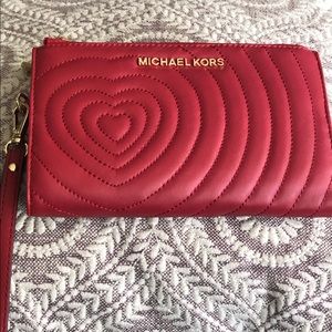 Michael Kors double zip wristlet